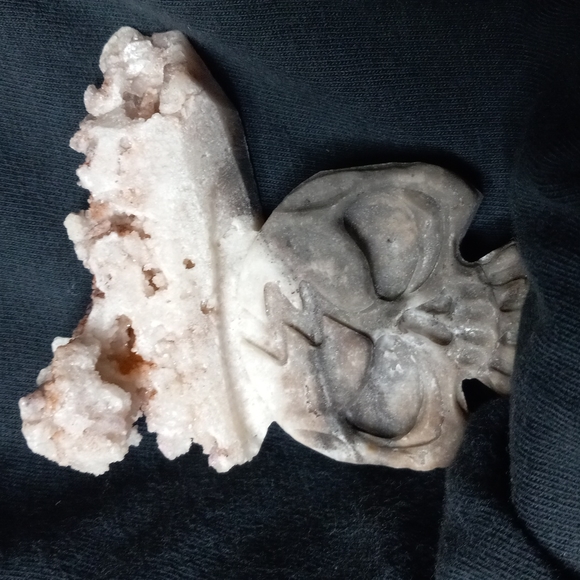 GEMSTONE HEALING STONE QUARTZ SKULL 💀 - Picture 4 of 5